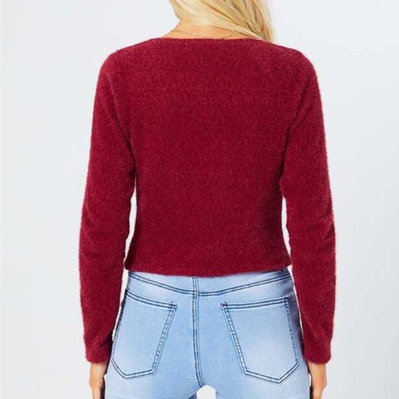 Altar’d State Wine Chanel Sweater - Picture 3 of 8